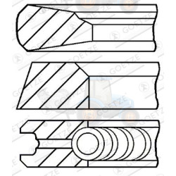 Set segmenti piston GOETZE - 08-123800-00