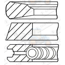 Set segmenti piston GOETZE - 08-127800-00