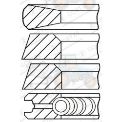 Set segmenti piston GOETZE - 08-132200-10