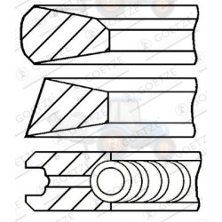 Set segmenti piston GOETZE - 08-138700-00