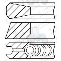 Set segmenti piston GOETZE - 08-145007-00