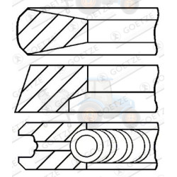 Set segmenti piston GOETZE - 08-146300-00