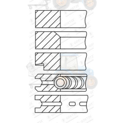 Set segmenti piston GOETZE - 08-160800-00