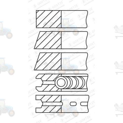 Set segmenti piston GOETZE - 08-164400-00