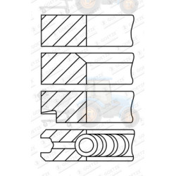 Set segmenti piston GOETZE - 08-166400-00