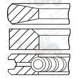 Set segmenti piston GOETZE - 08-176400-10