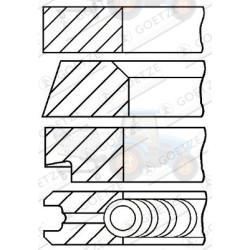 Set segmenti piston GOETZE - 08-177800-00