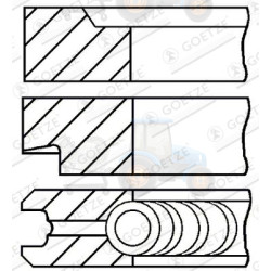 Set segmenti piston GOETZE - 08-206808-00