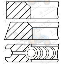 Set segmenti piston GOETZE - 08-243300-00