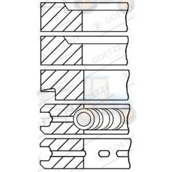 Set segmenti piston GOETZE - 08-317200-00