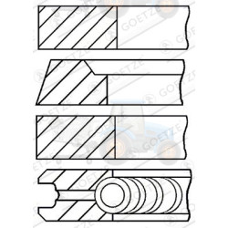 Set segmenti piston GOETZE - 08-322100-00