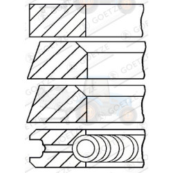 Set segmenti piston GOETZE - 08-348300-00