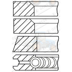 Set segmenti piston GOETZE - 08-399400-10