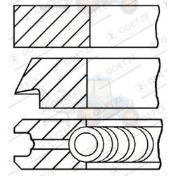 Set segmenti piston GOETZE - 08-425400-00