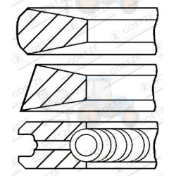 Set segmenti piston GOETZE - 08-442400-00