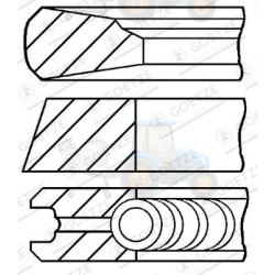 Set segmenti piston GOETZE - 08-502500-00