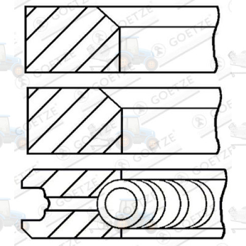 Set segmenti piston GOETZE - 08-523000-00