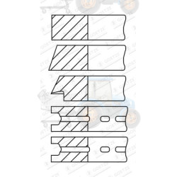 Set segmenti piston GOETZE - 08-525100-00