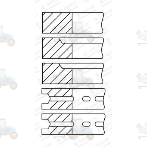 Set segmenti piston GOETZE - 08-525209-00