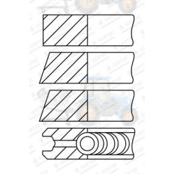 Set segmenti piston GOETZE - 08-703400-00