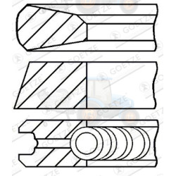 Set segmenti piston GOETZE - 08-744107-00