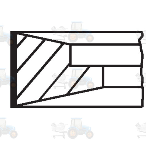 Set segmenti piston MAHLE - 10188N0