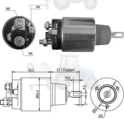 Solenoid, electromotor MAGNETI MARELLI - 940113050418