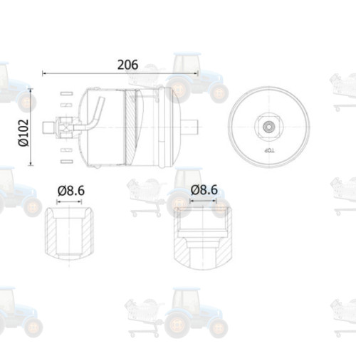 Uscator,aer conditionat MAHLE - AD 324 000S