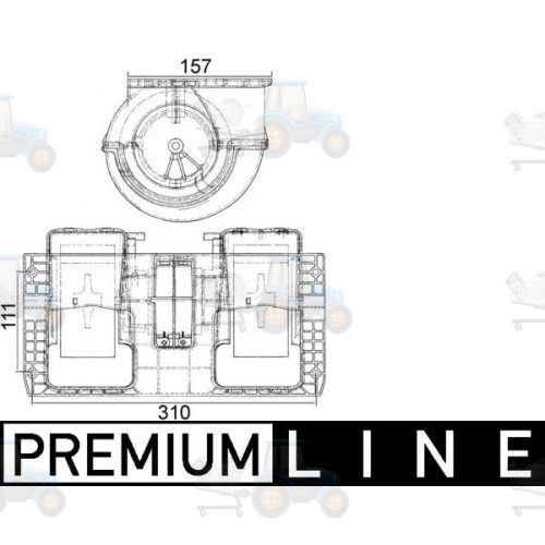 Ventilator, habitaclu MAHLE - AB 181 000P